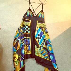 Colorful fun strappy summertime dress!